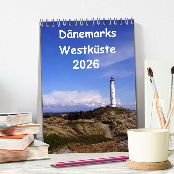 Produktbild: D&auml;nemarks Westk&uuml;ste 2026 (Tischkalender 2026 DIN A5 hoch), CALVENDO Monatskalender