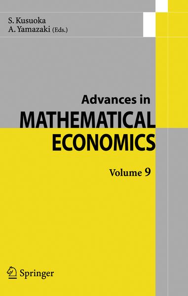 Produktbild: Advances in Mathematical Economics Volume 9