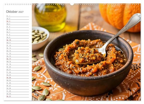 Produktbild: Zero Waste Pesto - 12 Monate, 12 Reste, unendlich Geschmack (hochwertiger Premium Wandkalender 2027 DIN A2 quer), Kunstdruck in Hochglanz