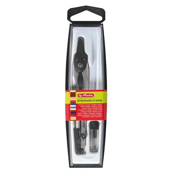 Produktbild: Herlitz Zirkelkasten 2-teilig schwarz