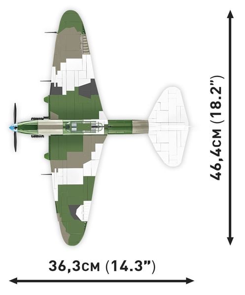 Produktbild: COBI Historical Collection 5745 - Ilyushin II 02 Shturmovik, 643 Klemmbausteine