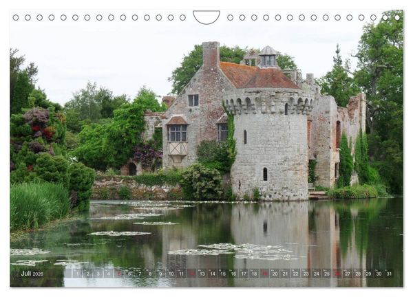 Produktbild: Schl&ouml;sser und G&auml;rten in England (Wandkalender 2026 DIN A4 quer), CALVENDO Monatskalender