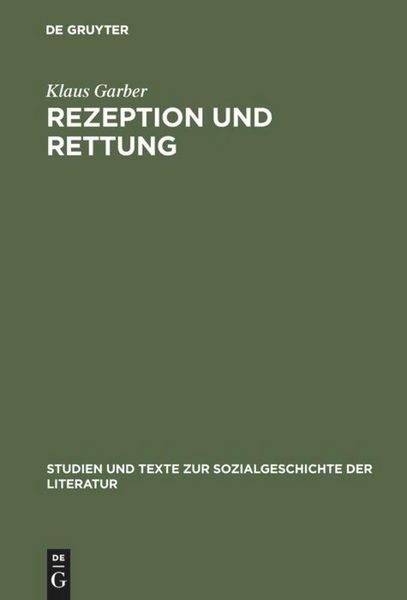 Produktbild: Rezeption und Rettung