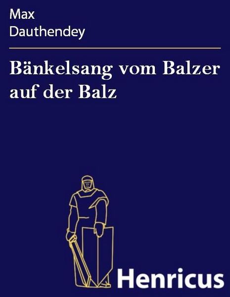 Produktbild: B&auml;nkelsang vom Balzer auf der Balz