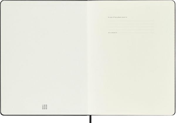 Produktbild: Moleskine 18 Monate Wochen Notizkalender 2025/2026, XL, 1 Wo = 1 Seite, Rechts linierte Seite, Fester Einband, Schwarz