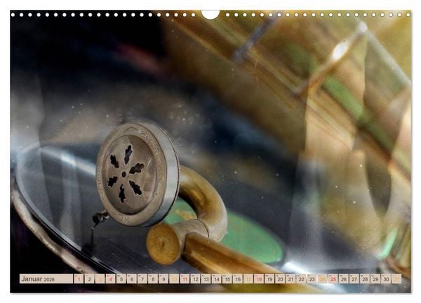 Produktbild: Grammophone - Zeitzeugen der Geschichte (Wandkalender 2026 DIN A3 quer), CALVENDO Monatskalender
