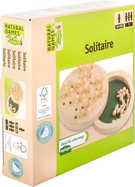 Natural Games Solitaire Holz 12 cm