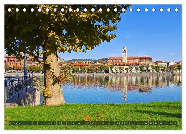 Produktbild: Lago Maggiore - Bezaubernde Orte am Ostufer (Tischkalender 2026 DIN A5 quer), CALVENDO Monatskalender