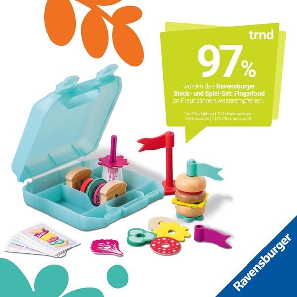 Produktbild: Play+ Steck- und Spiel-Set: Fingerfood - ab 1,5 Jahre
