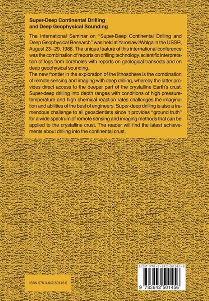 Produktbild: Super-Deep Continental Drilling and Deep Geophysical Sounding