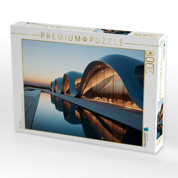 Produktbild: CALVENDO Puzzle Blaue Wellen | 2000 Teile Lege-Gr&ouml;&szlig;e 90x67cm Foto-Puzzle f&uuml;r gl&uuml;ckliche Stunden