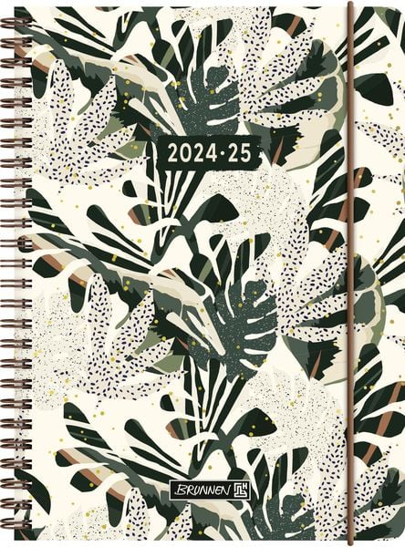 Schülerkalender 2024/2025 'Little Plants', 2 Seiten = 1 Woche, A5, 208 Seiten, mehrfarbig
