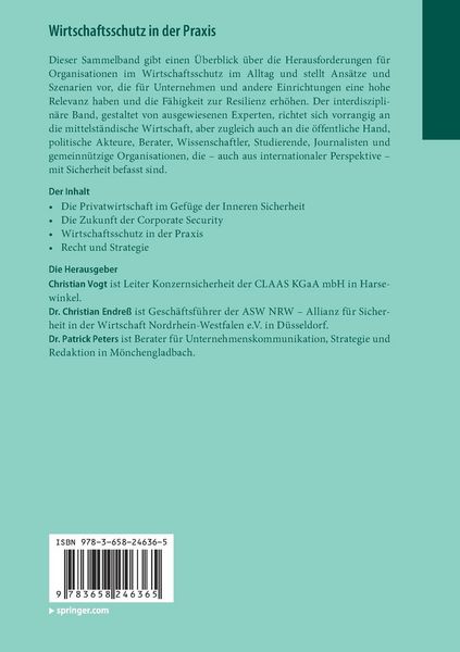 Produktbild: Wirtschaftsschutz in der Praxis