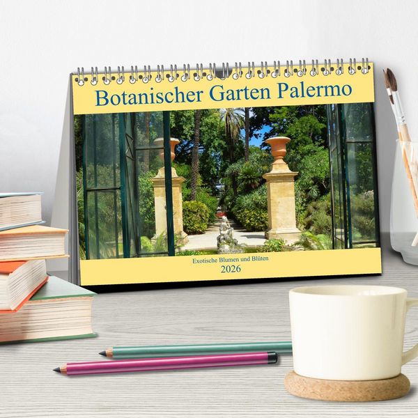 Produktbild: Botanischer Garten Palermo (Tischkalender 2026 DIN A5 quer), CALVENDO Monatskalender