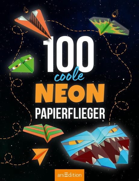 Produktbild: 100 coole Neon-Papierflieger