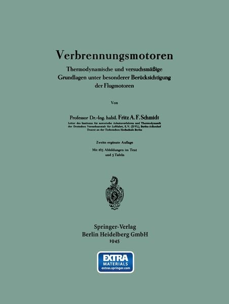 Verbrennungsmotoren, Taschenbuch von Fritz A. F. Schmidt, Springer Berlin, 9783642982545