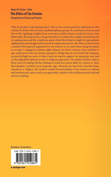 Produktbild: The Ethics of Tax Evasion