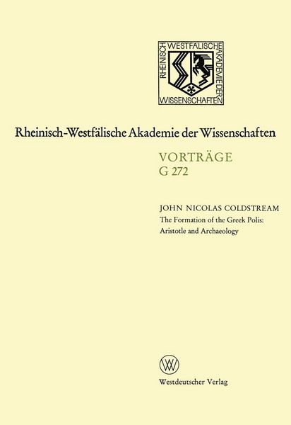 Produktbild: The Formation of the Greek Polis: Aristotle and Archeology