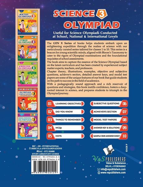 Produktbild: National Science Olympiad - Class 3 (With OMR Sheets)