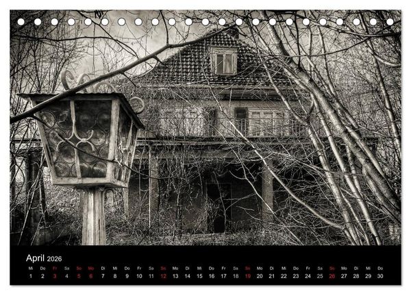 Produktbild: Lost Places Geisterh&auml;user (Tischkalender 2026 DIN A5 quer), CALVENDO Monatskalender
