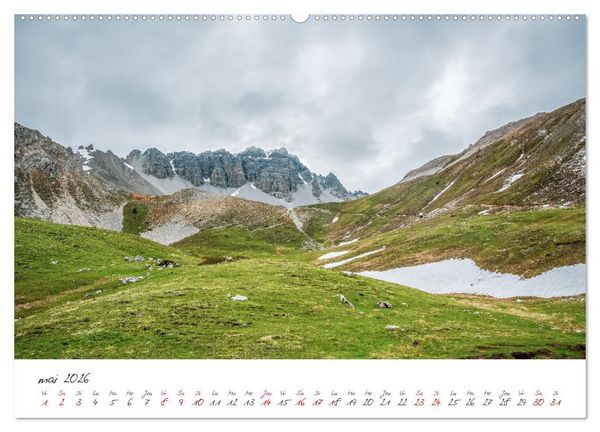 Produktbild: Le col de l'Izoard sur la route des Grandes Alpes (Calendrier mural 2026 DIN A2 vertical) calendrier de bureau