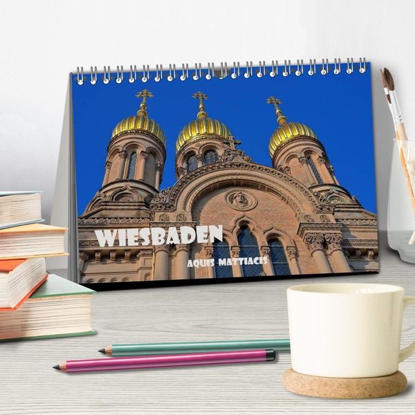 Produktbild: Wiesbaden Aquis Mattiacis (Tischkalender 2026 DIN A5 quer), CALVENDO Monatskalender