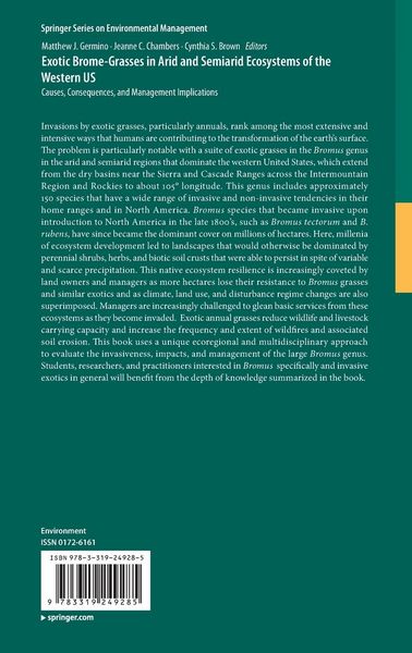 Produktbild: Exotic Brome-Grasses in Arid and Semiarid Ecosystems of the Western US