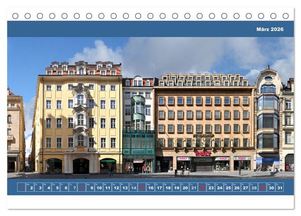 Produktbild: Leipzig Fassade 2026 (Tischkalender 2026 DIN A5 quer), CALVENDO Monatskalender