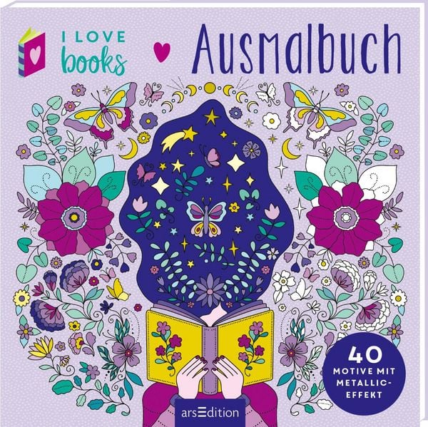 Produktbild: I Love Books &ndash; Ausmalbuch