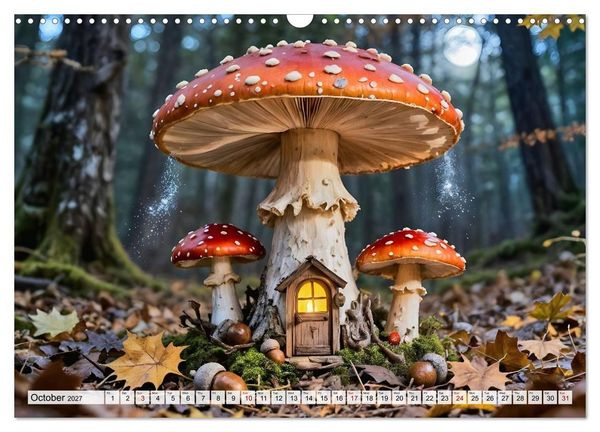 Produktbild: Where the Fairies Dwell - A year of hidden forest homes and gentle magic (Wall Calendar 2027 DIN A3 landscape), CALVENDO 12 Month Wall Calendar