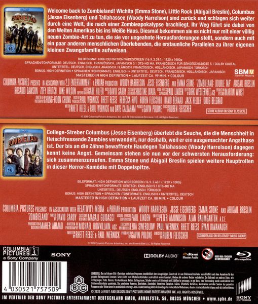 Produktbild: Zombieland 1 & 2 [2 BRs]