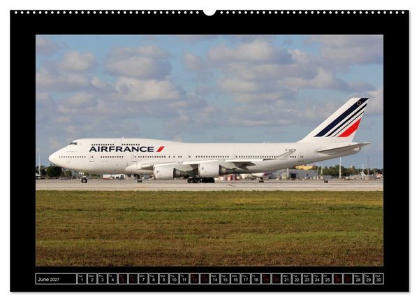 Produktbild: 747 Queen of the Skies (High Quality Premium Wall Calendar 2027 DIN A2 landscape),CALVENDO 12 Month Wall Calendar