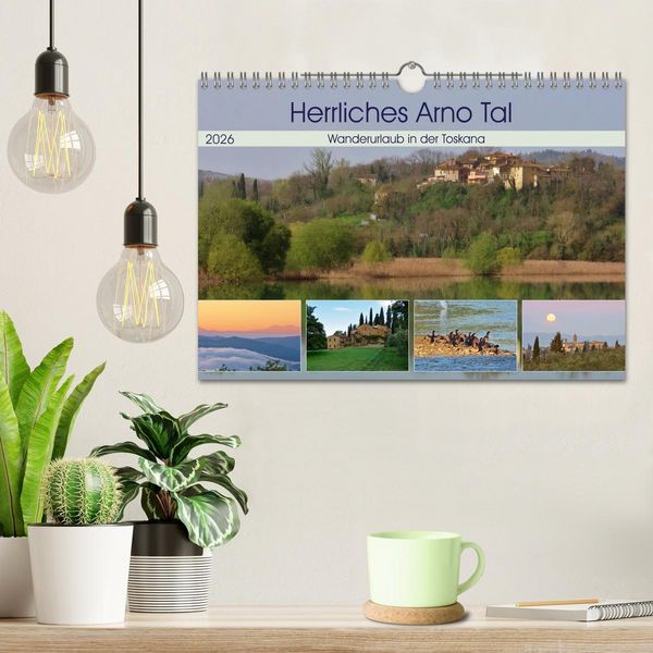 Produktbild: Herrliches Arno Tal - Wanderurlaub in der Toskana (Wandkalender 2026 DIN A4 quer), CALVENDO Monatskalender