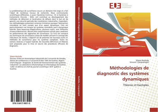 Produktbild: M&eacute;thodologies de diagnostic des syst&egrave;mes dynamiques