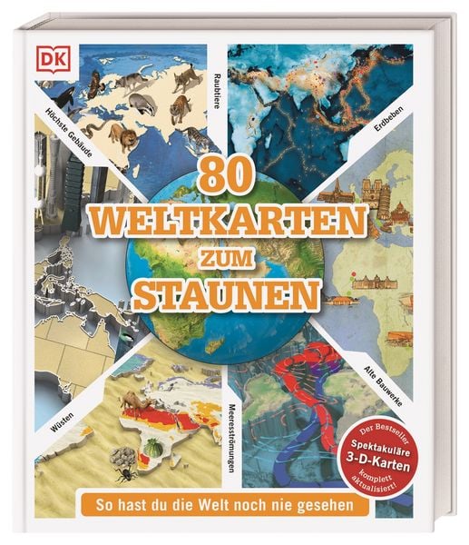 Produktbild: 80 Weltkarten zum Staunen