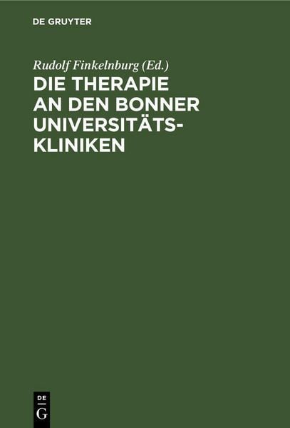 Produktbild: Die Therapie an den Bonner Universit&auml;tskliniken
