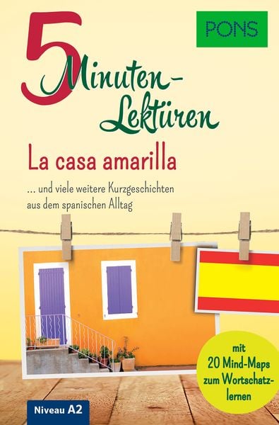 PONS 5-Minuten-Lektüren Spanisch A2 - La casa amarilla, Taschenbuch von , PONS Langenscheidt GmbH, 9783125622326