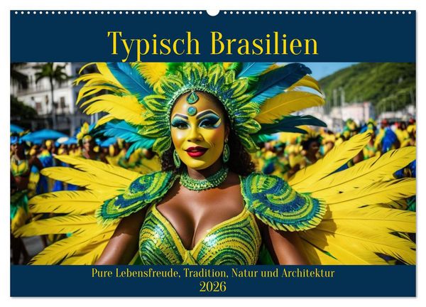 Produktbild: Typisch Brasilien (Wandkalender 2026 DIN A2 quer), CALVENDO Monatskalender