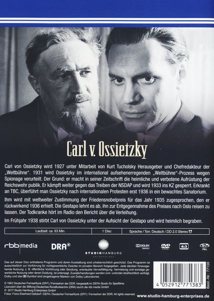 Produktbild: Carl v. Ossietzky - DDR TV-Archiv