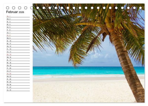 Produktbild: Traumstr&auml;nde in der Karibik (Tischkalender 2026 DIN A5 quer), CALVENDO Monatskalender