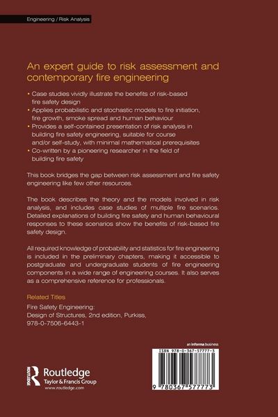 Produktbild: Risk Analysis in Building Fire Safety Engineering