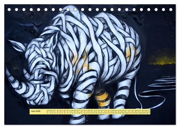 Produktbild: Street Art in London - cool, stylisch und hochprofessionell (Tischkalender 2026 DIN A5 quer), CALVENDO Monatskalender