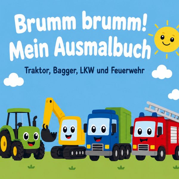 Produktbild: Brumm brumm! Mein Ausmalbuch