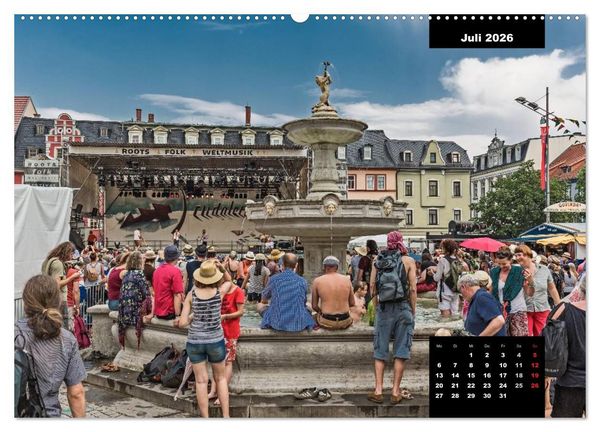 Produktbild: Rudolstadt - Schwarza (hochwertiger Premium Wandkalender 2026 DIN A2 quer), Kunstdruck in Hochglanz