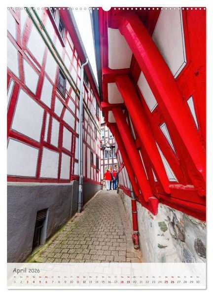 Produktbild: Europas romantische Gassen (Wandkalender 2026 DIN A2 hoch), CALVENDO Monatskalender