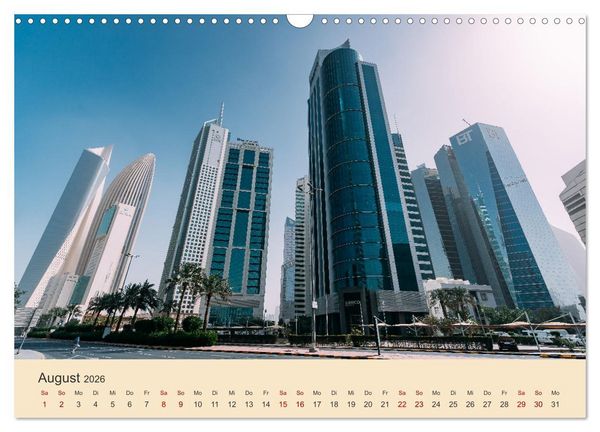 Produktbild: Kuwait - Moderne trifft Tradition (Wandkalender 2026 DIN A3 quer), CALVENDO Monatskalender