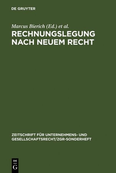 Produktbild: Rechnungslegung nach neuem Recht