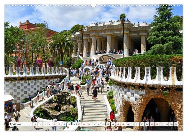 Produktbild: BARCELONA, Traumziel am Mittelmeer (hochwertiger Premium Wandkalender 2026 DIN A2 quer), Kunstdruck in Hochglanz