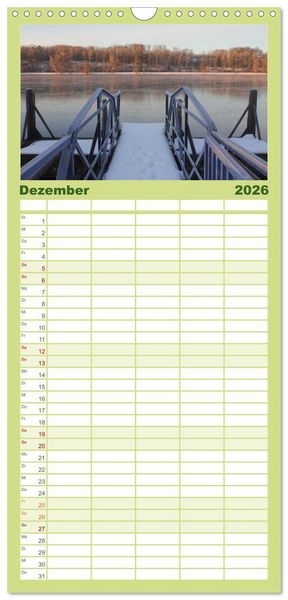 Produktbild: Familienplaner 2026 - Baldeneysee - Oase der Ruhe mit 5 Spalten (Wandkalender, 21 x 45 cm) CALVENDO