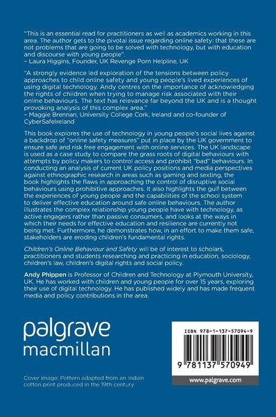 Produktbild: Children&rsquo;s Online Behaviour and Safety